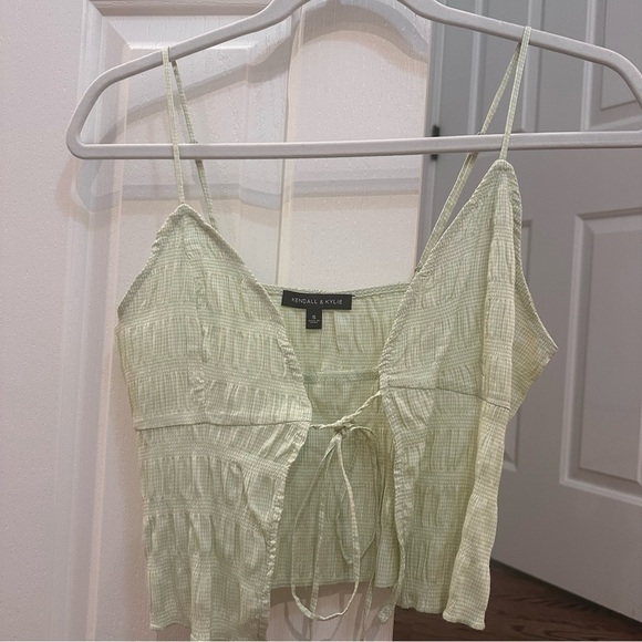 Kendall & Kylie Tops - Green Tank Top